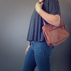 Light Brown Leather Purse